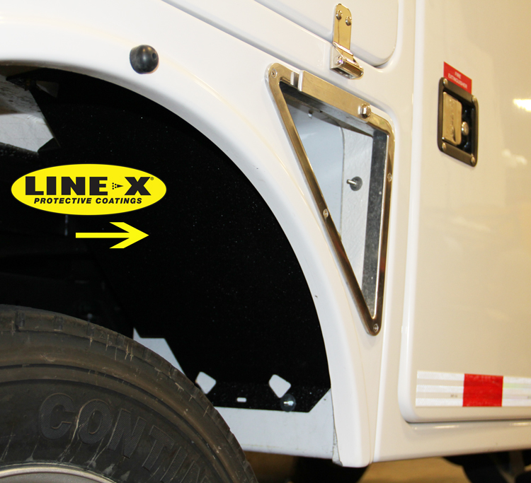 Line-X on undercarriage
